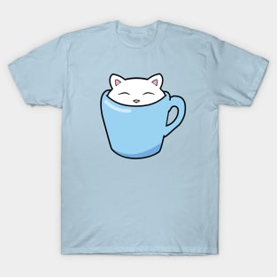 Cat in a blue cup T-Shirt